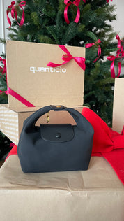 SLOANE - borsa nera 2 in 1 pochette e con manico