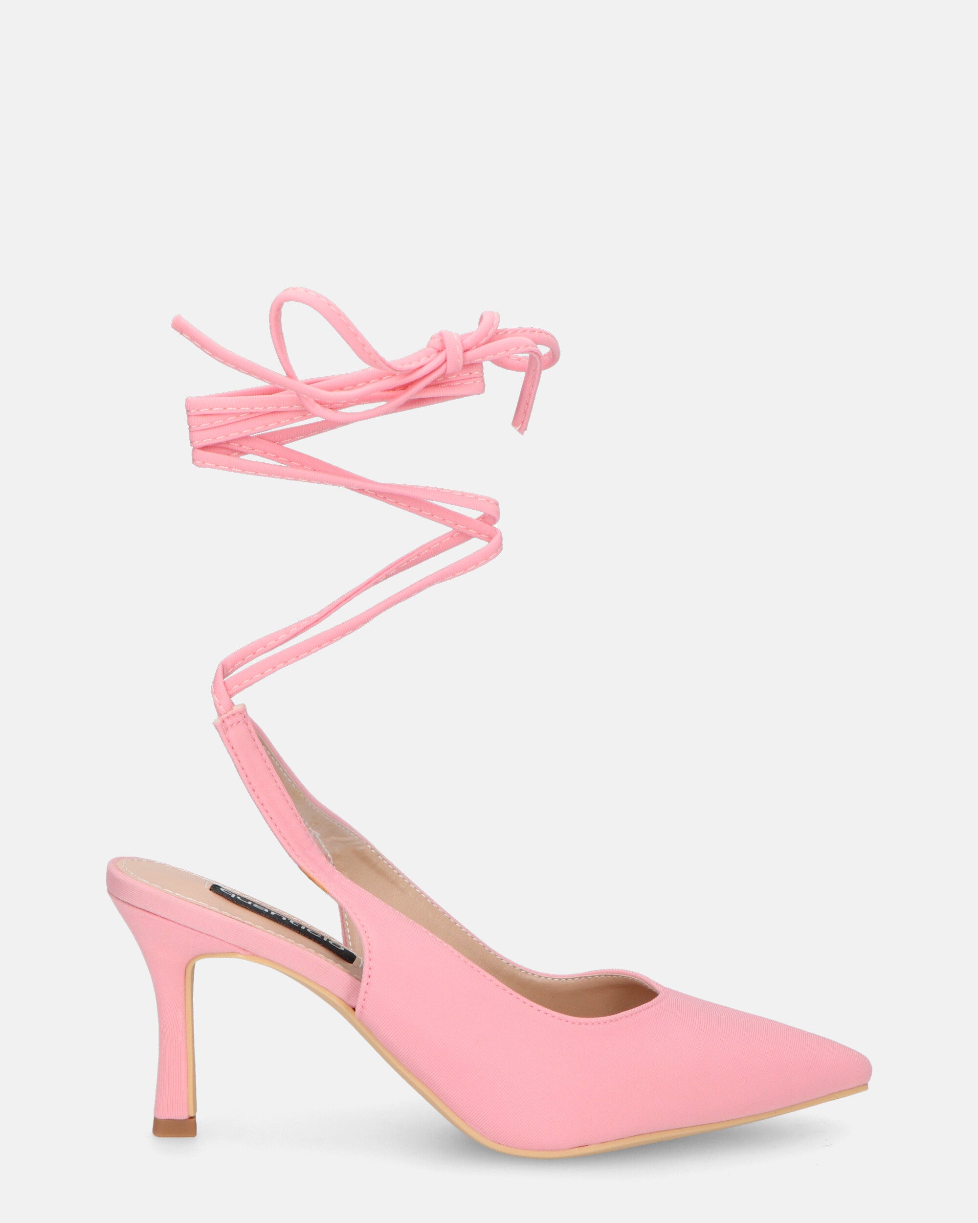 IOLE - scarpe con tacco a spillo in lycra rosa