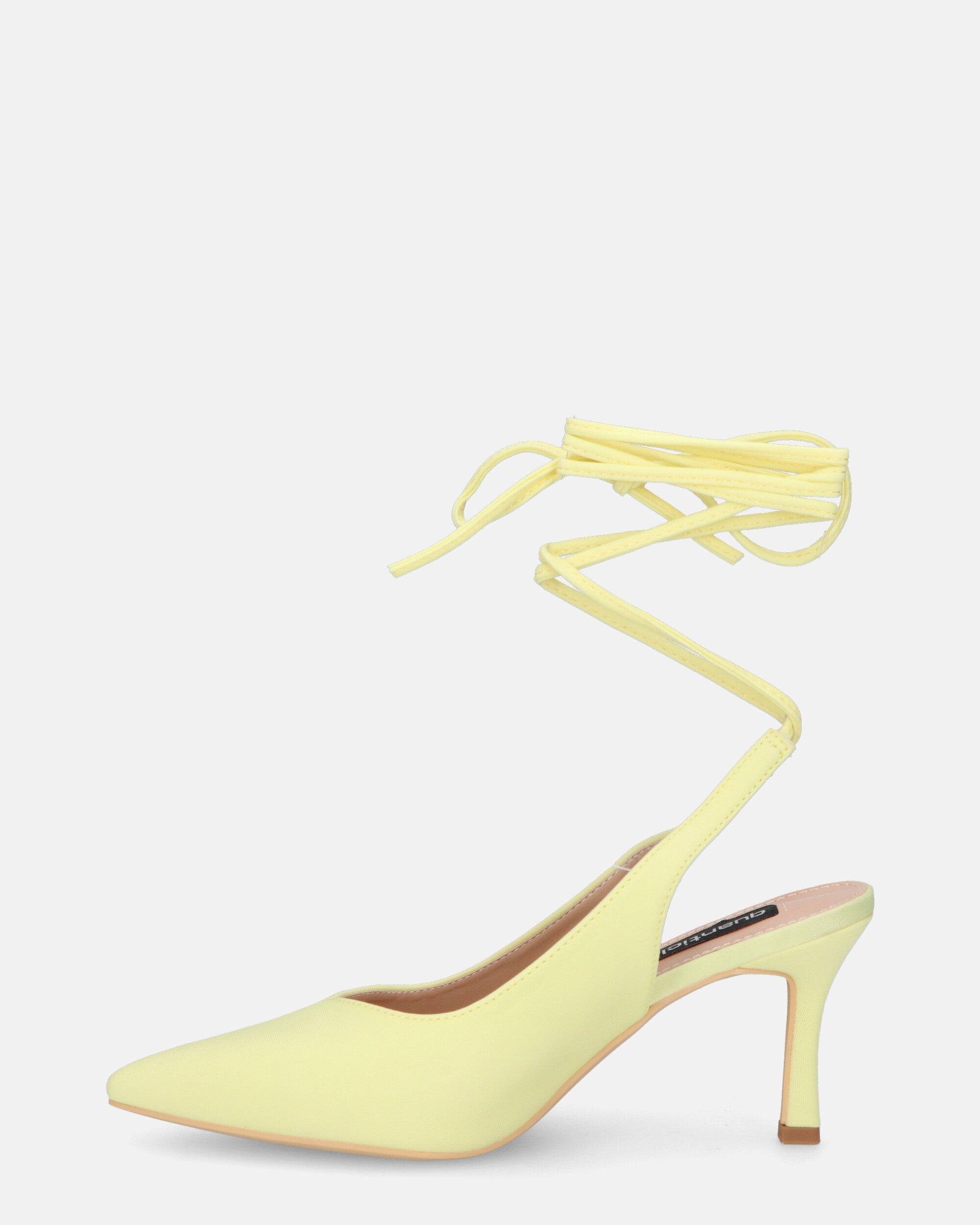 IOLE - scarpe con tacco a spillo in lycra giallo