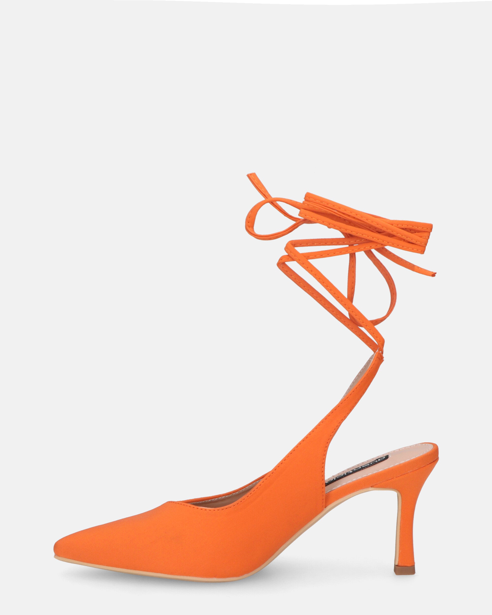 IOLE - scarpe con tacco a spillo in lycra arancio