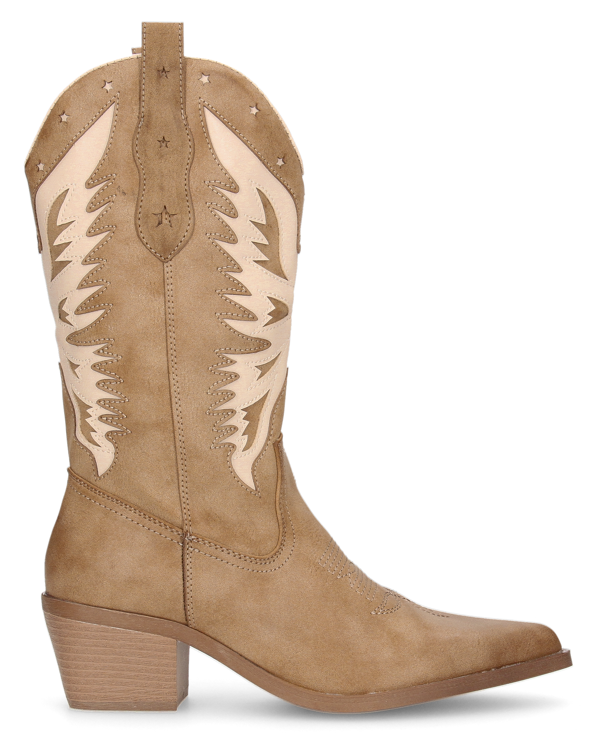 IRENE - camperos beige con disegni beige chiari