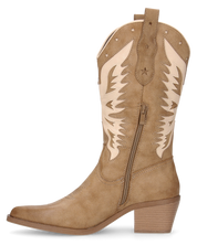 IRENE - camperos beige con disegni beige chiari