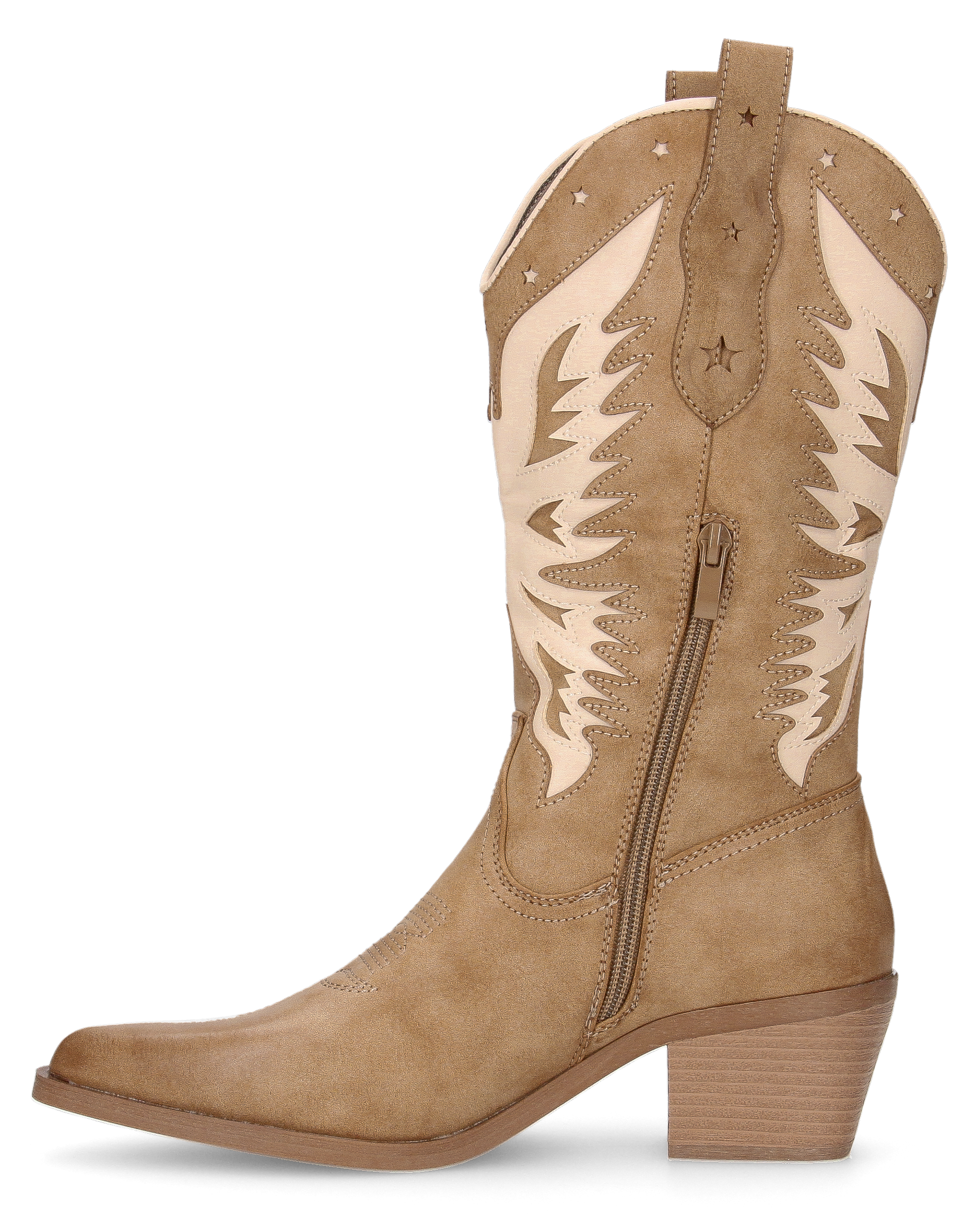 IRENE - camperos beige con disegni beige chiari
