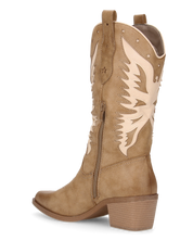 IRENE - camperos beige con disegni beige chiari