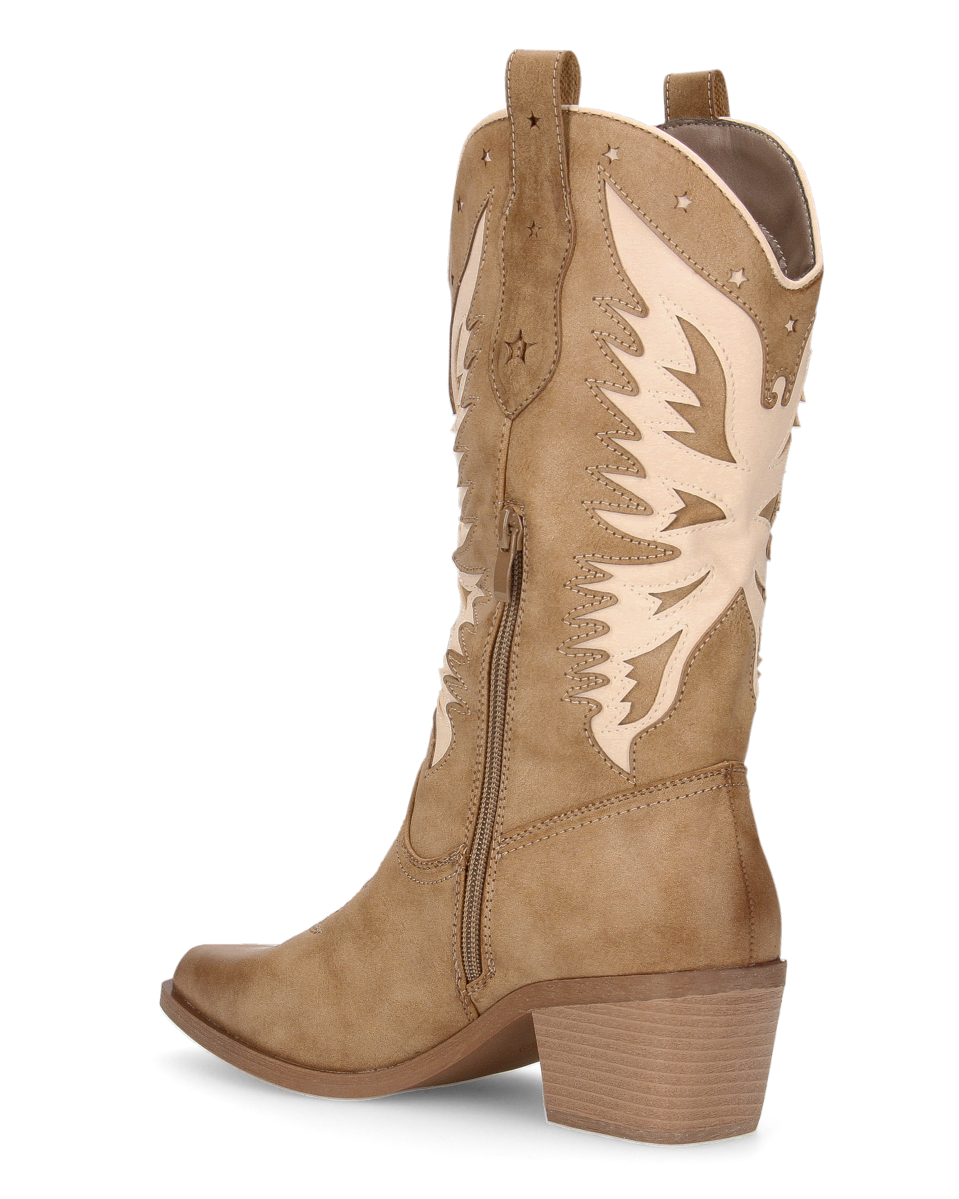 IRENE - camperos beige con disegni beige chiari
