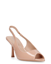 ISELIN - scarpe beige con cinturino e punta aperta