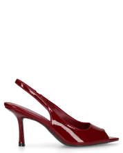 ISELIN - scarpe bordeaux con cinturino e punta aperta