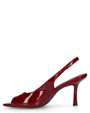 ISELIN - scarpe bordeaux con cinturino e punta aperta