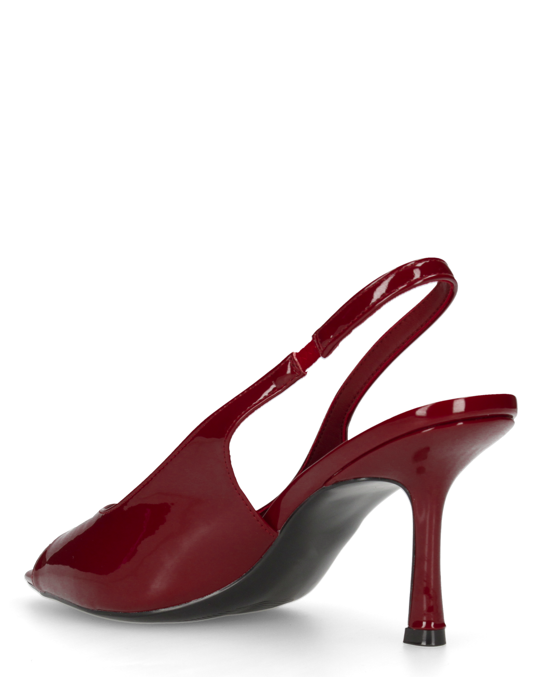 ISELIN - scarpe bordeaux con cinturino e punta aperta