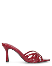 ISOLA - sandali bordaux effetto vernice con tacco a spillo