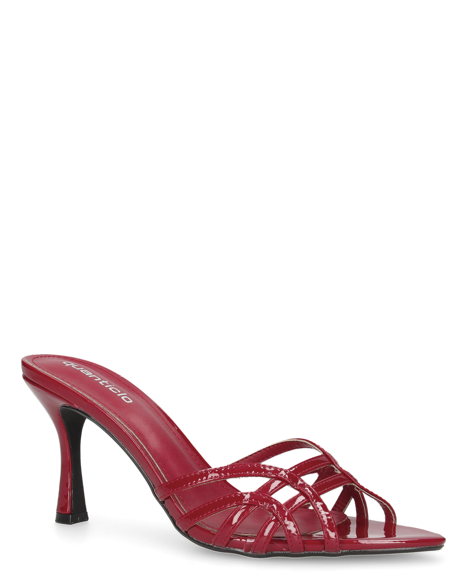 ISOLA - sandali bordaux effetto vernice con tacco a spillo