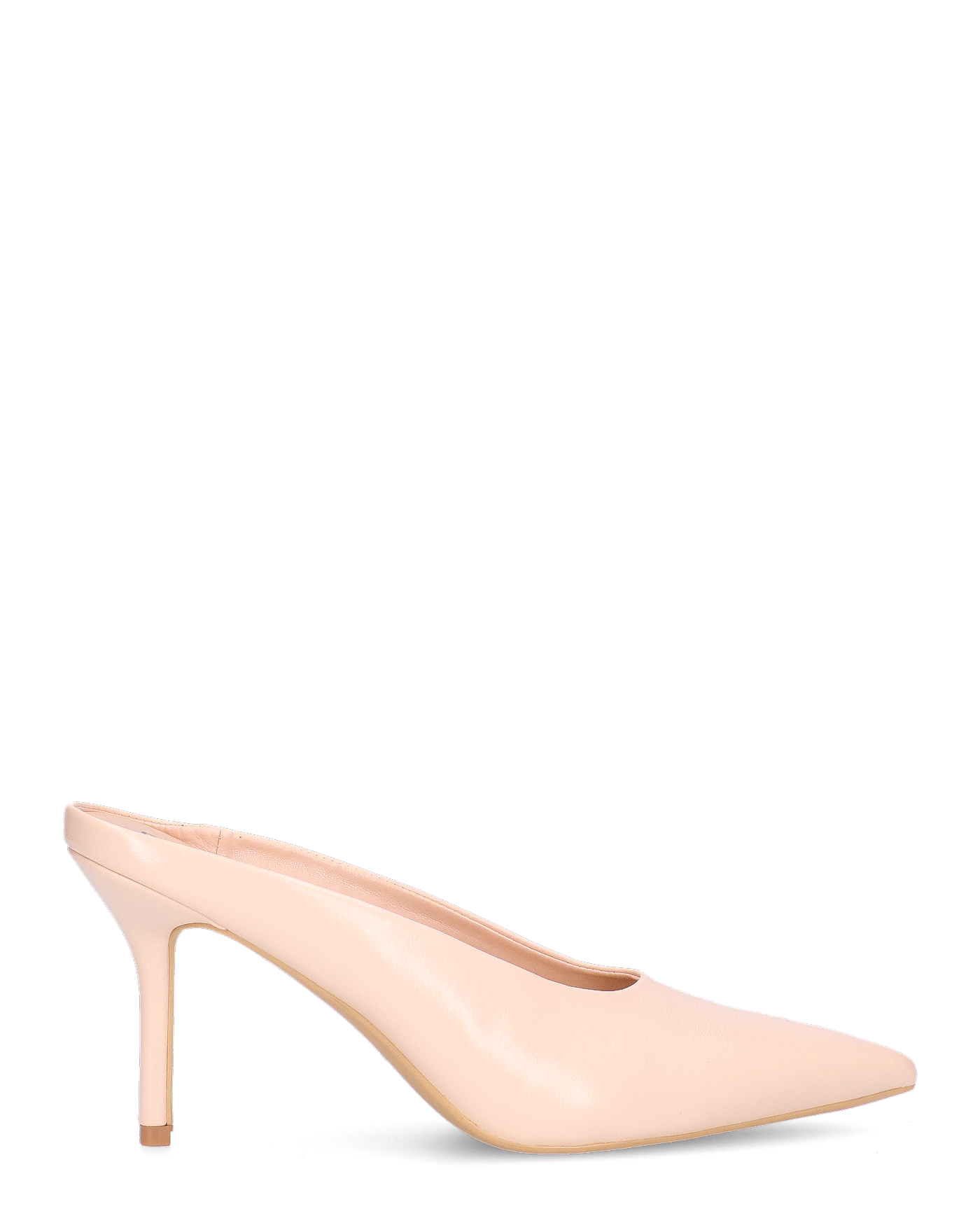 JEMMIE - décolleté in ecopelle beige con soletta beige