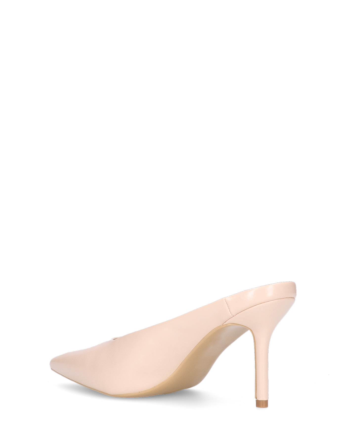 JEMMIE - décolleté in ecopelle beige con soletta beige