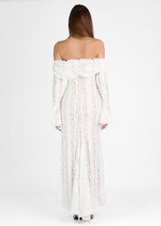 JIANNA - vestito lungo in pizzo con spalle scoperte
