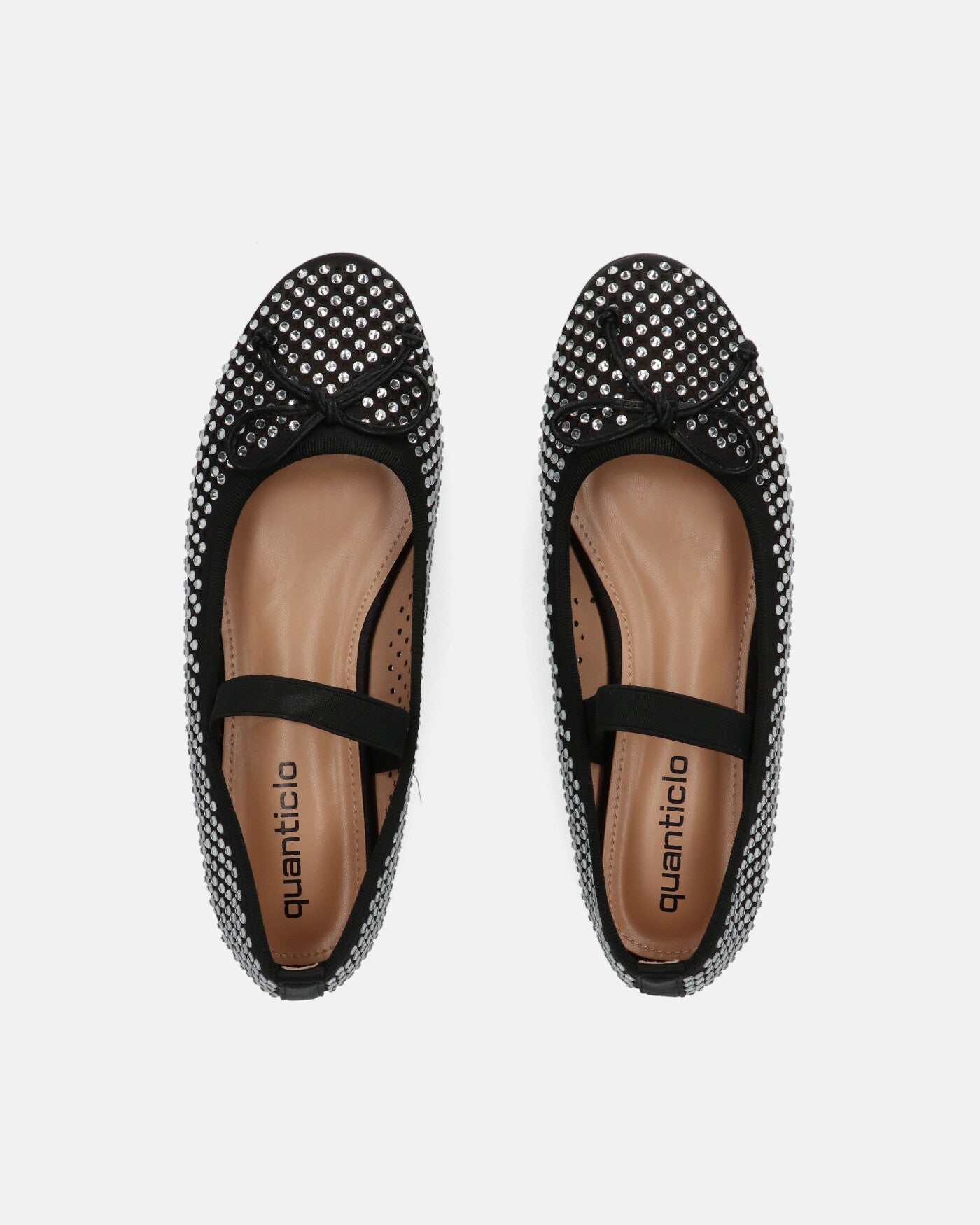 JIMENA - ballerine nere con gemme