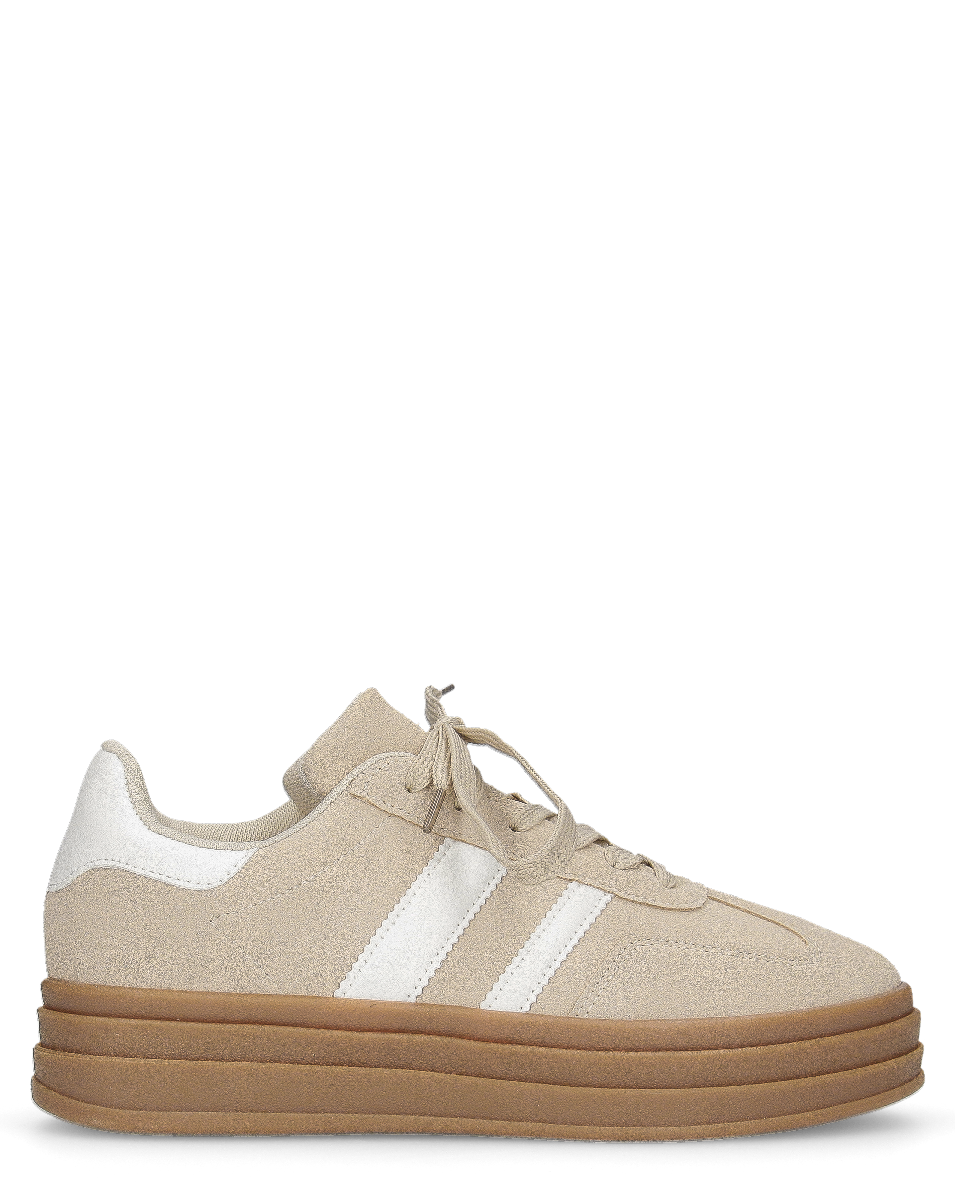 JODA - sneakers beige con fiocco perlinato removibile