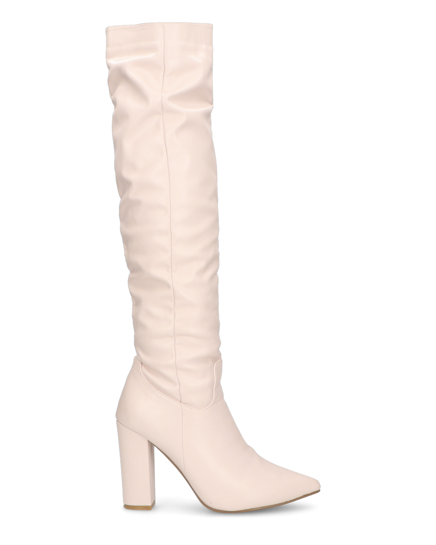 JONITTA - stivale alto con tacco in beige