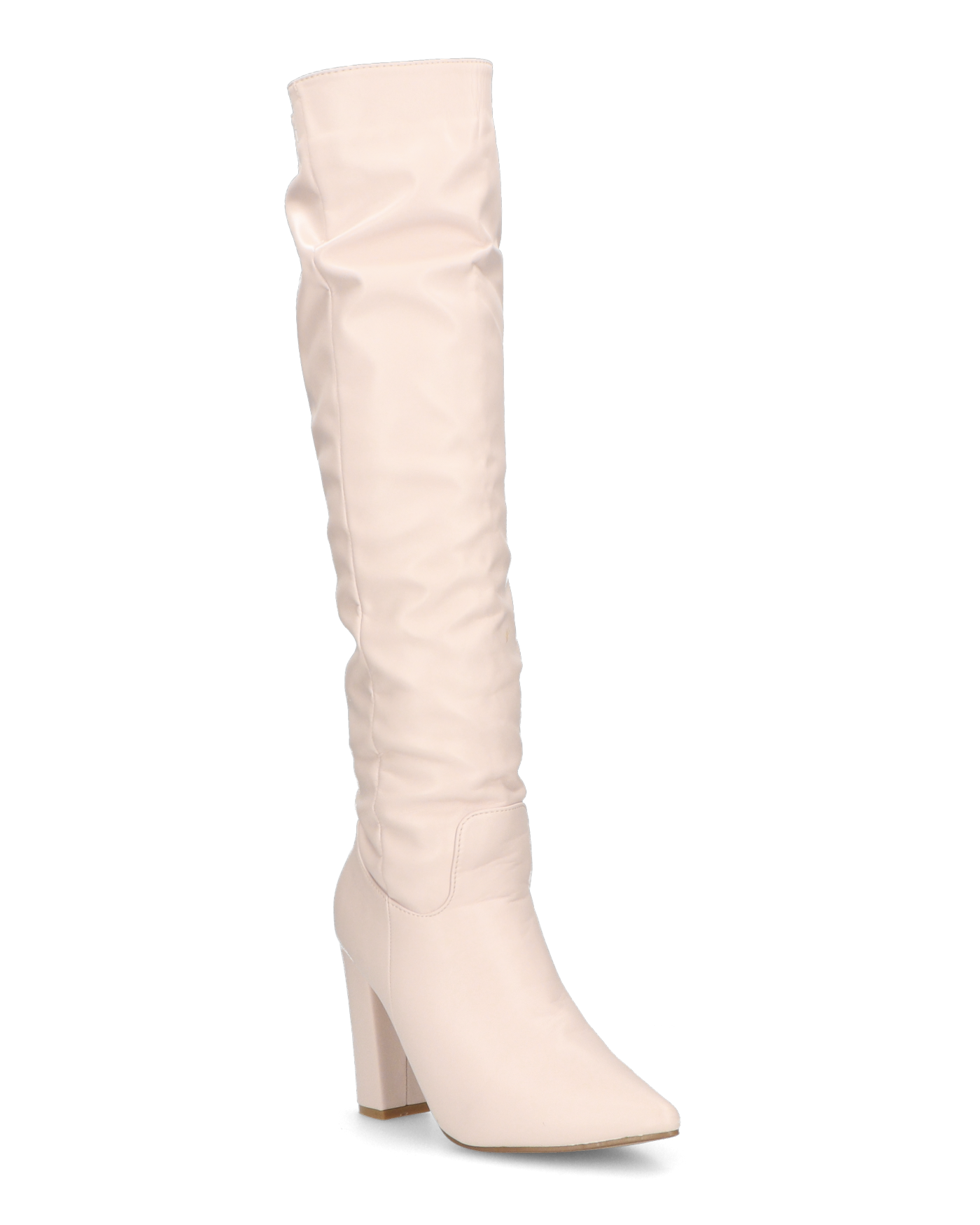 JONITTA - stivale alto con tacco in beige