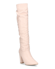 JONITTA - stivale alto con tacco in beige