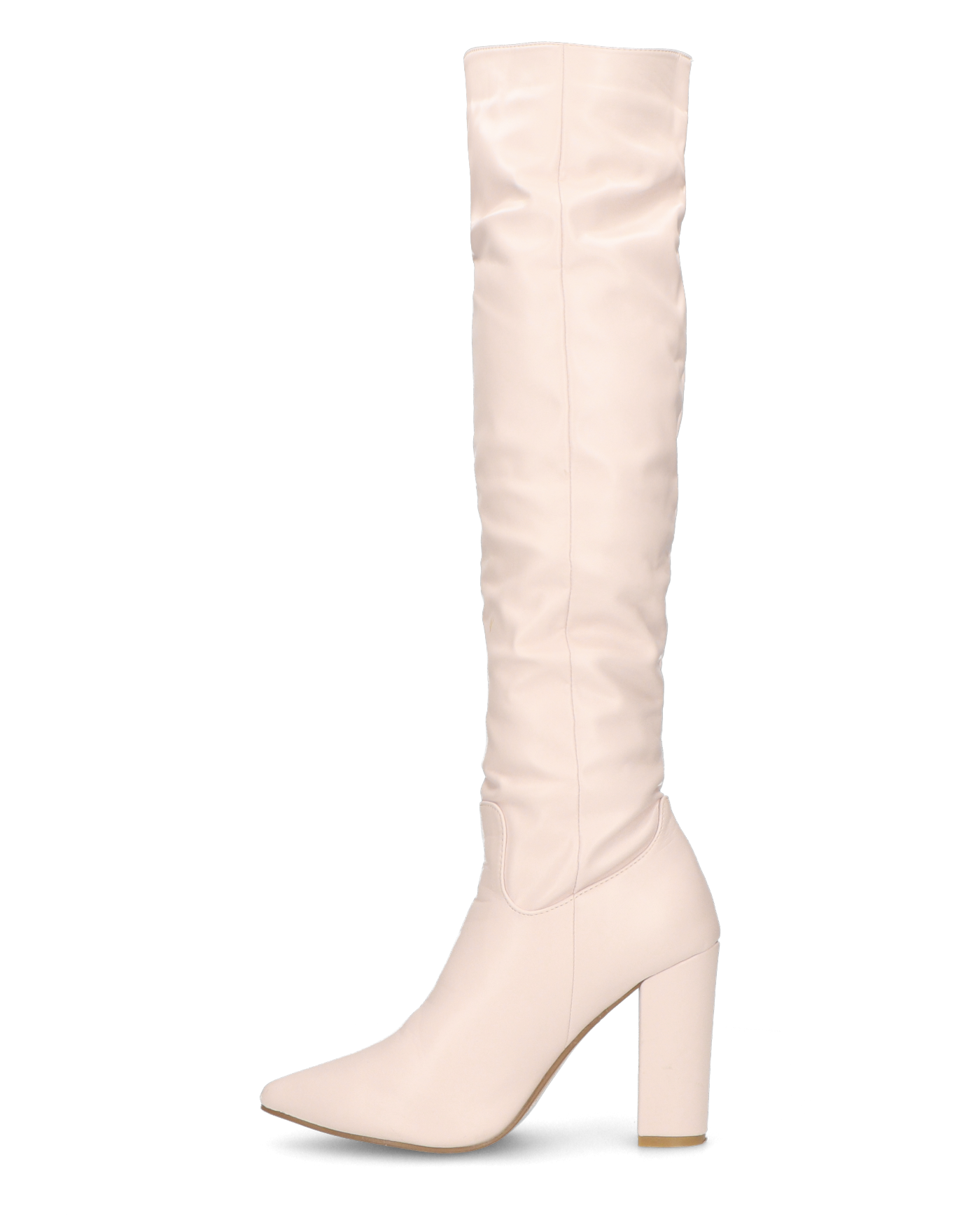 JONITTA - stivale alto con tacco in beige