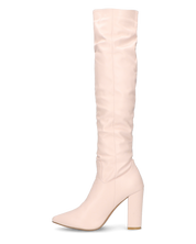 JONITTA - stivale alto con tacco in beige
