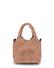 JOSIE - borsetta a mano color bronzo in glitter