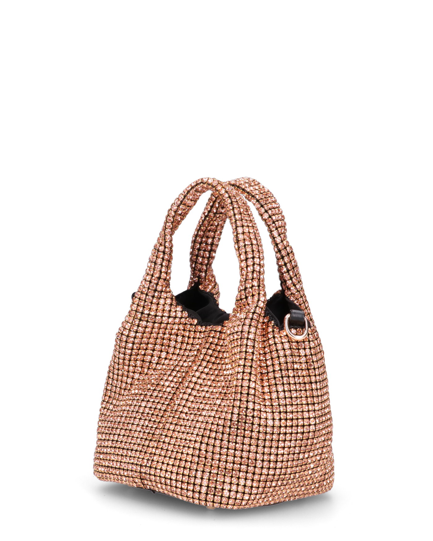 JOSIE - borsetta a mano color bronzo in glitter