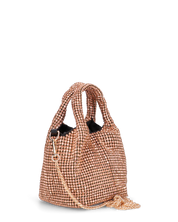 JOSIE - borsetta a mano color bronzo in glitter