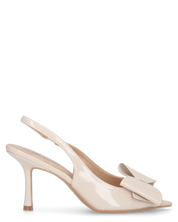 JULIE - décolleté beige con fiocco in punta