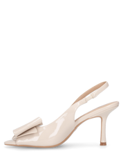 JULIE - décolleté beige con fiocco in punta