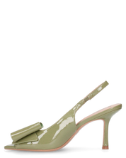 JULIE - décolleté verde con fiocco in punta