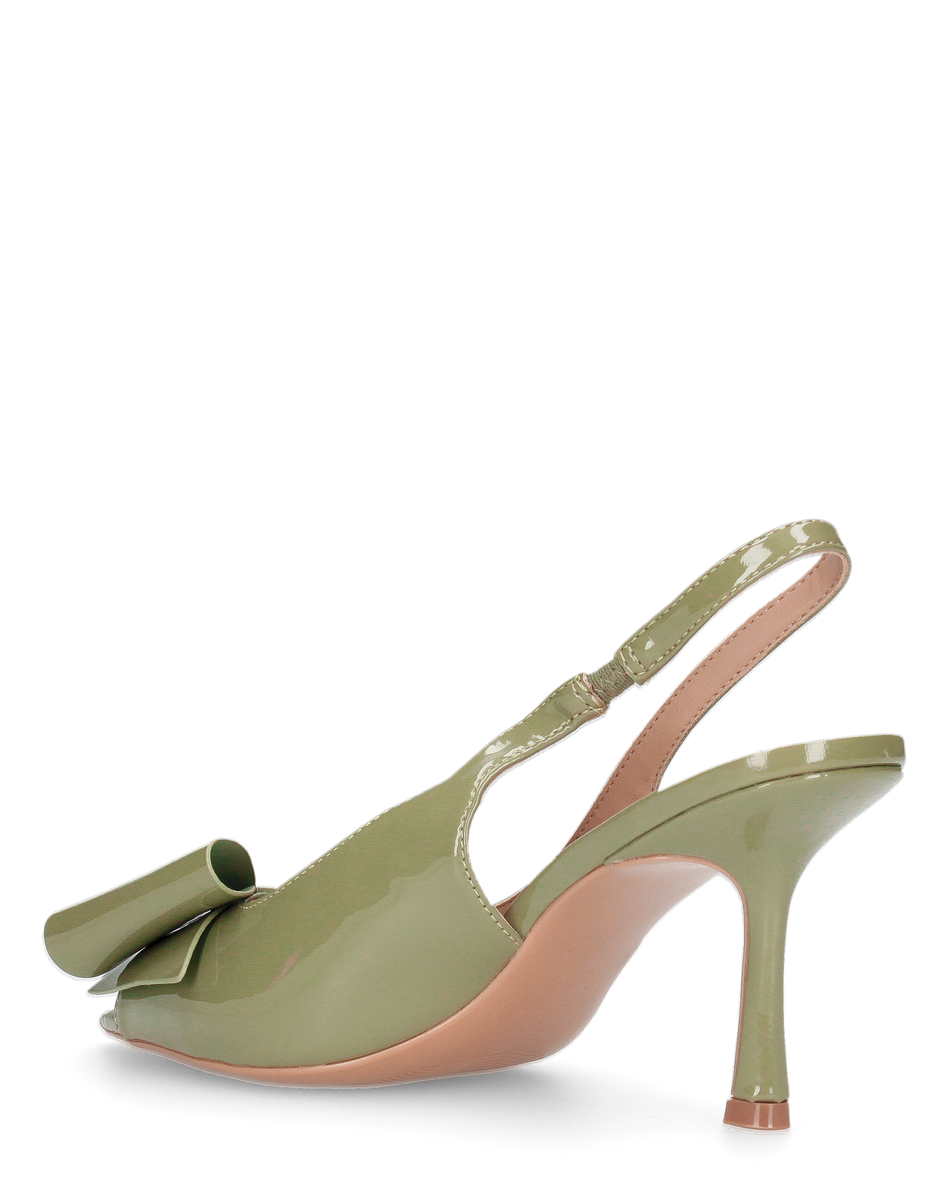 JULIE - décolleté verde con fiocco in punta