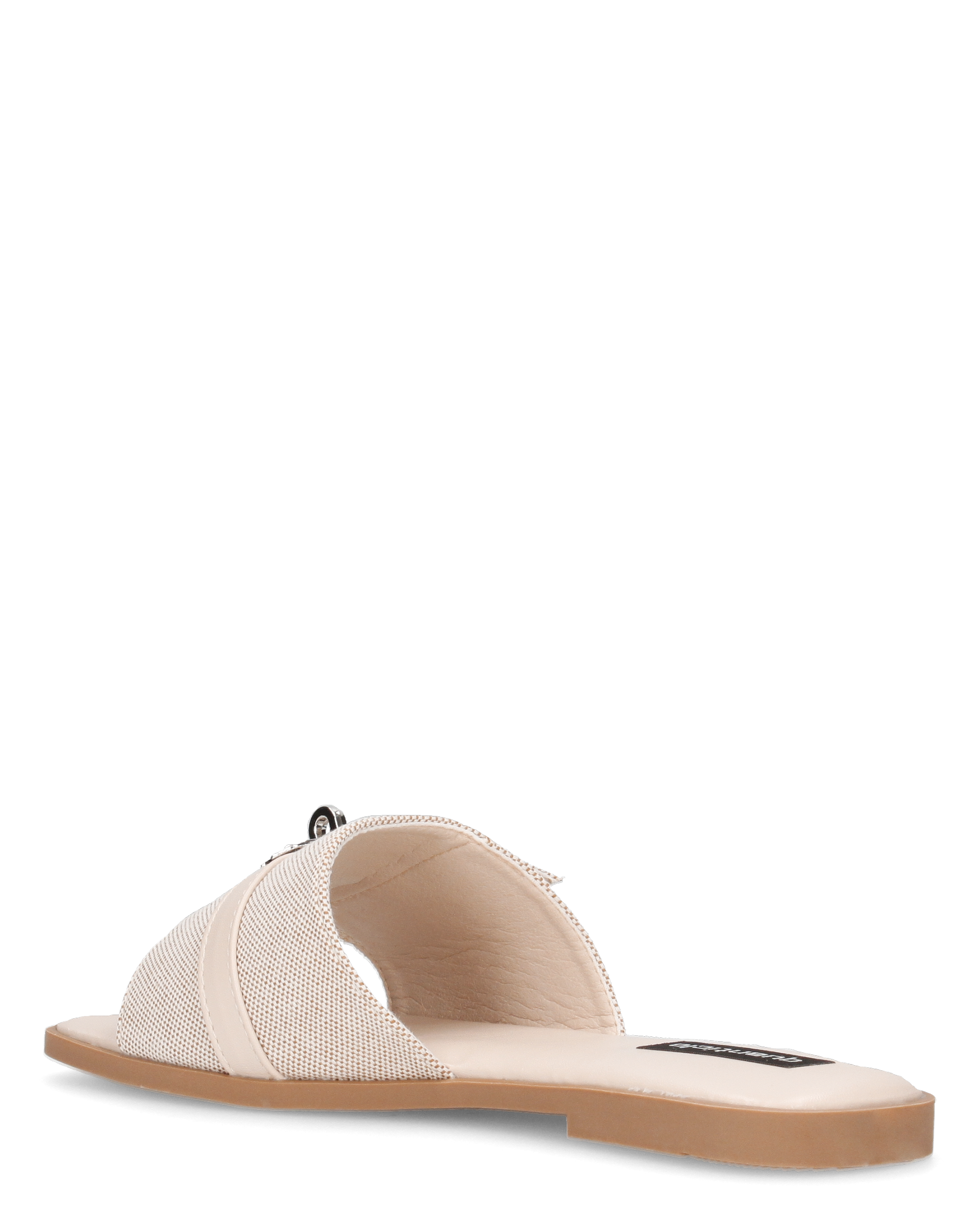 KAJY - ciabattine beige con fascia in tessuto rigido