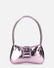 KAT - borsetta rosa glassy con fibbia