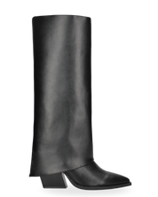 LOTTIE - Stivale 2 in 1 in ecopelle nera camperos