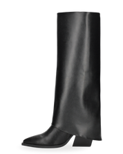 LOTTIE - Stivale 2 in 1 in ecopelle nera camperos