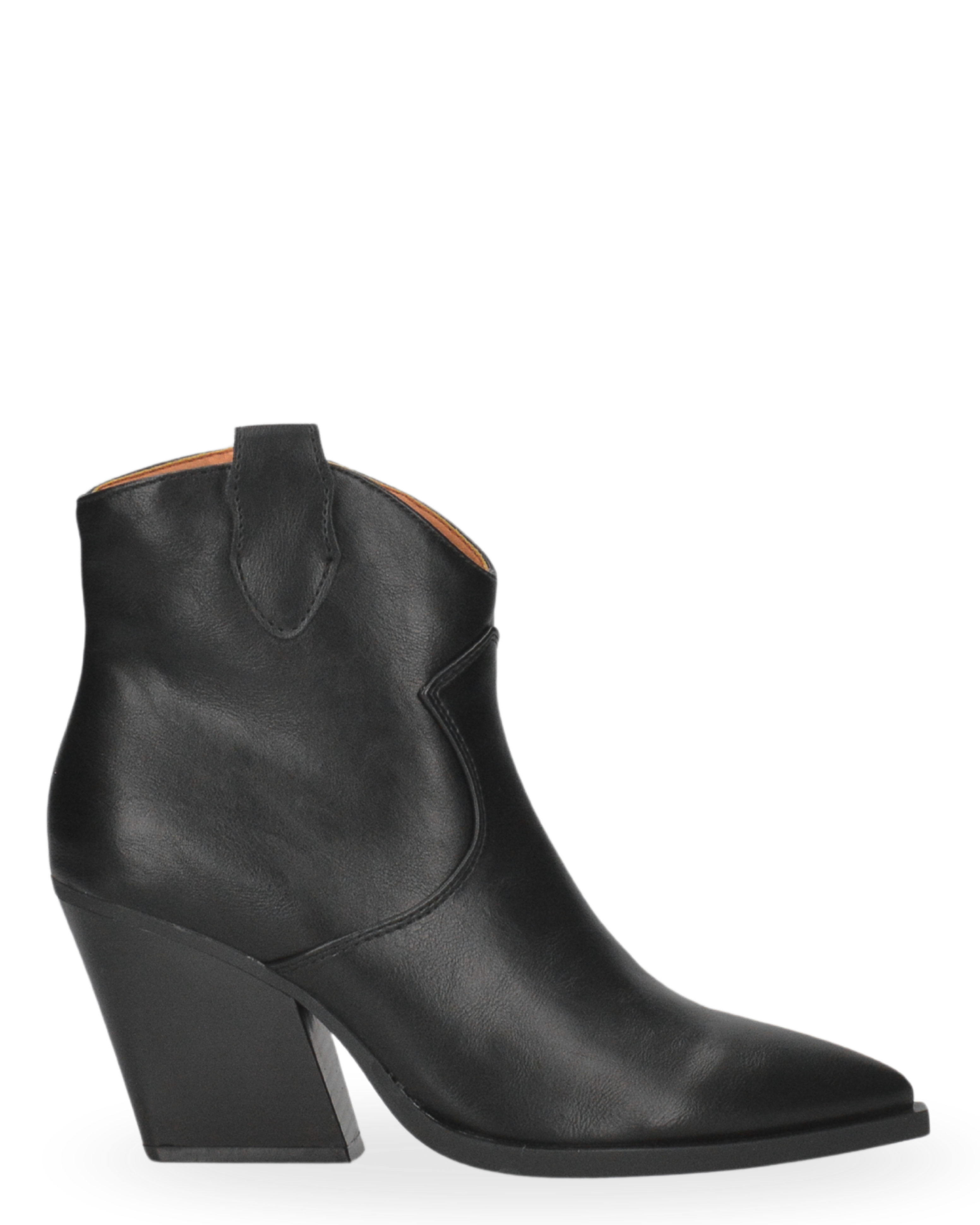 LOTTIE - Stivale 2 in 1 in ecopelle nera camperos