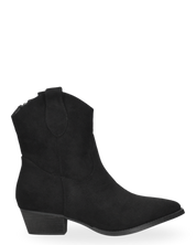 HISMA - Stivale 2 in 1 in camoscio nero in stile camperos