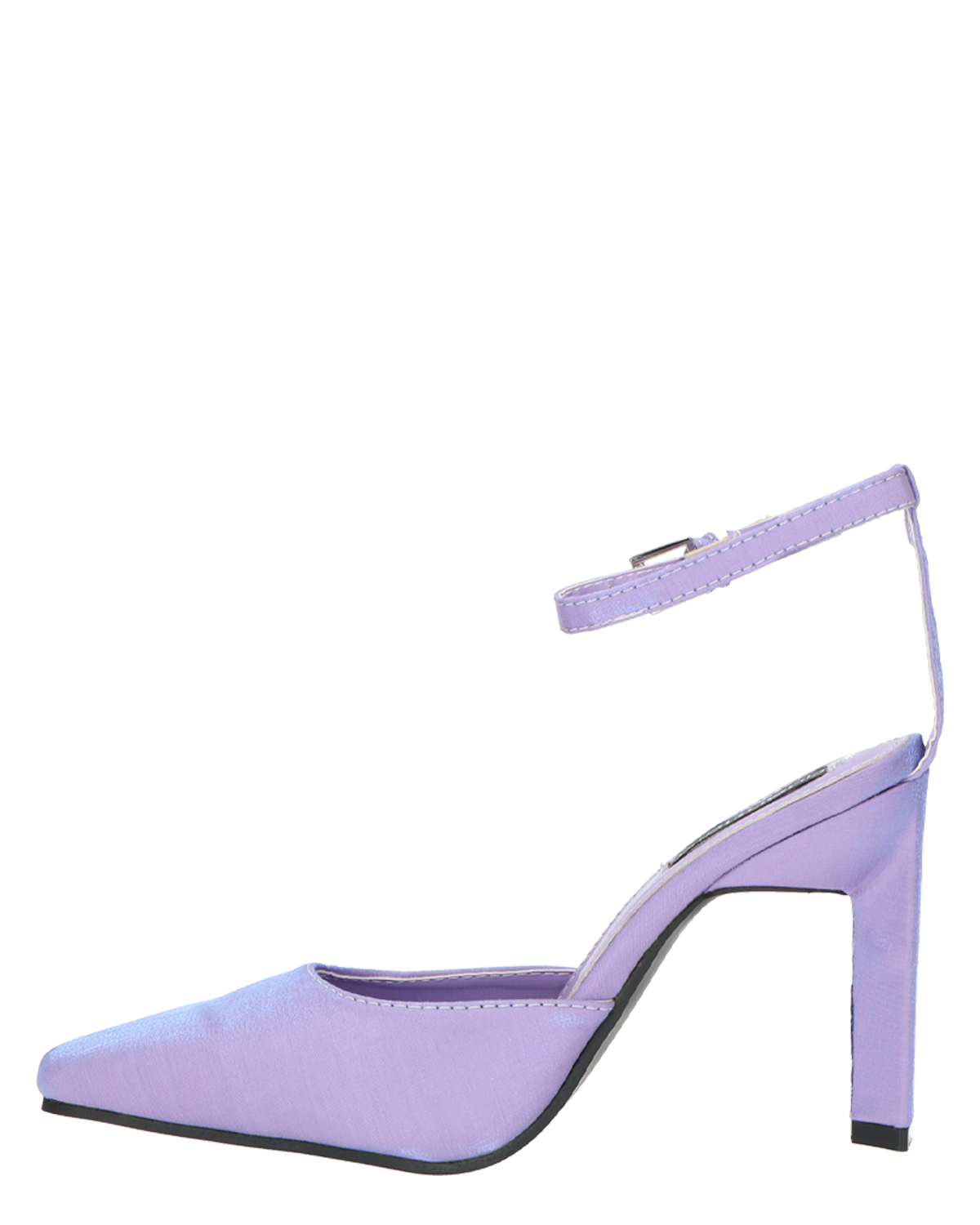 LUDWIKA - sandali decolette in lycra viola con effetto opalescente