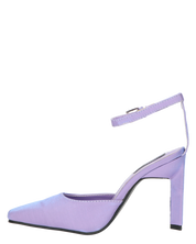 LUDWIKA - sandali decolette in lycra viola con effetto opalescente