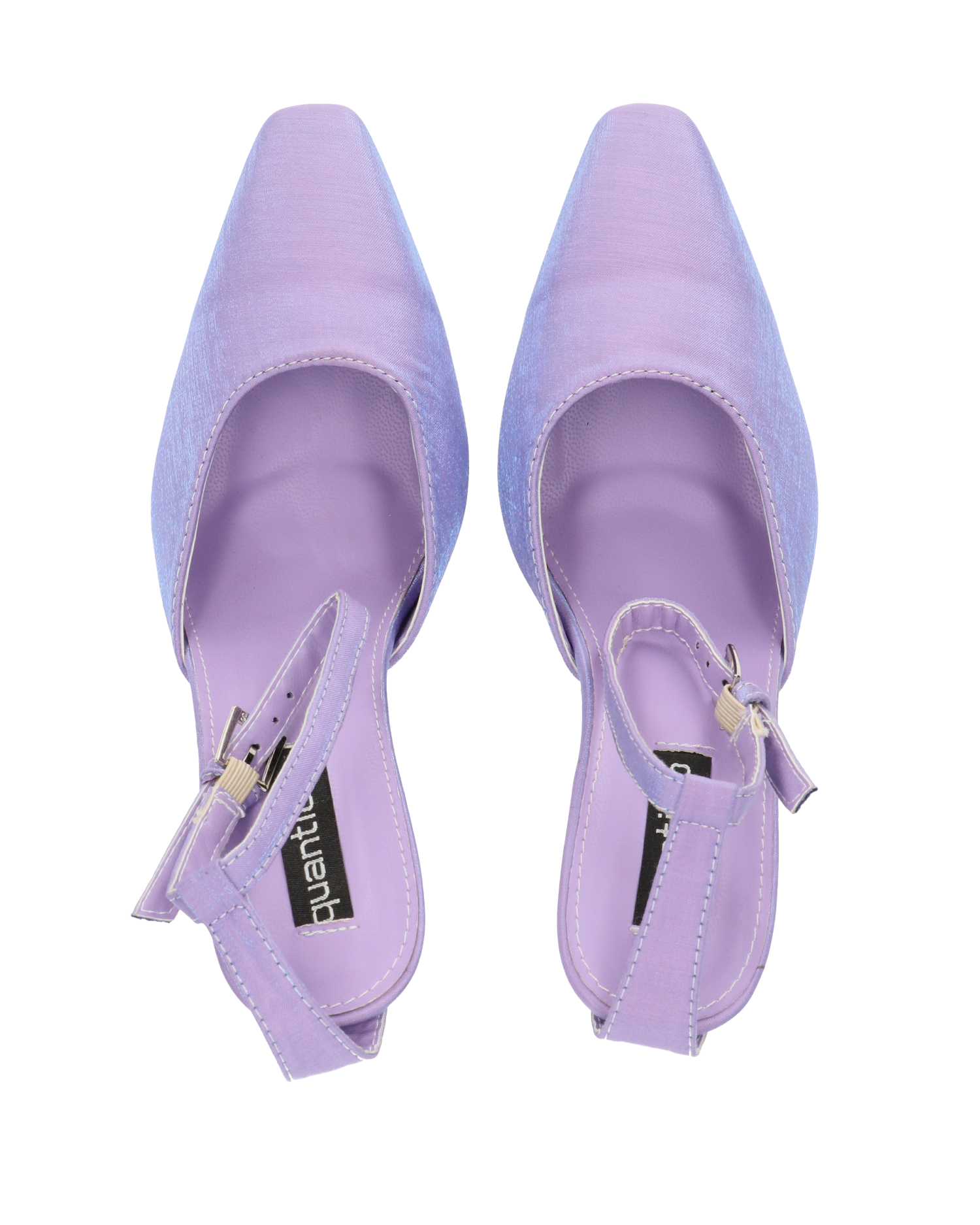 LUDWIKA - sandali decolette in lycra viola con effetto opalescente