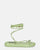 LACEY - sandali infradito bassi verdi con lacci