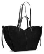 LESSYB - Borsa grande nera con tracolla e borsellino aggiuntivi