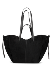 LESSYB - Borsa grande nera con tracolla e borsellino aggiuntivi