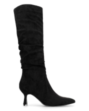 LOREDANA - stivale alto in camoscio nero