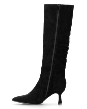 LOREDANA - stivale alto in camoscio nero