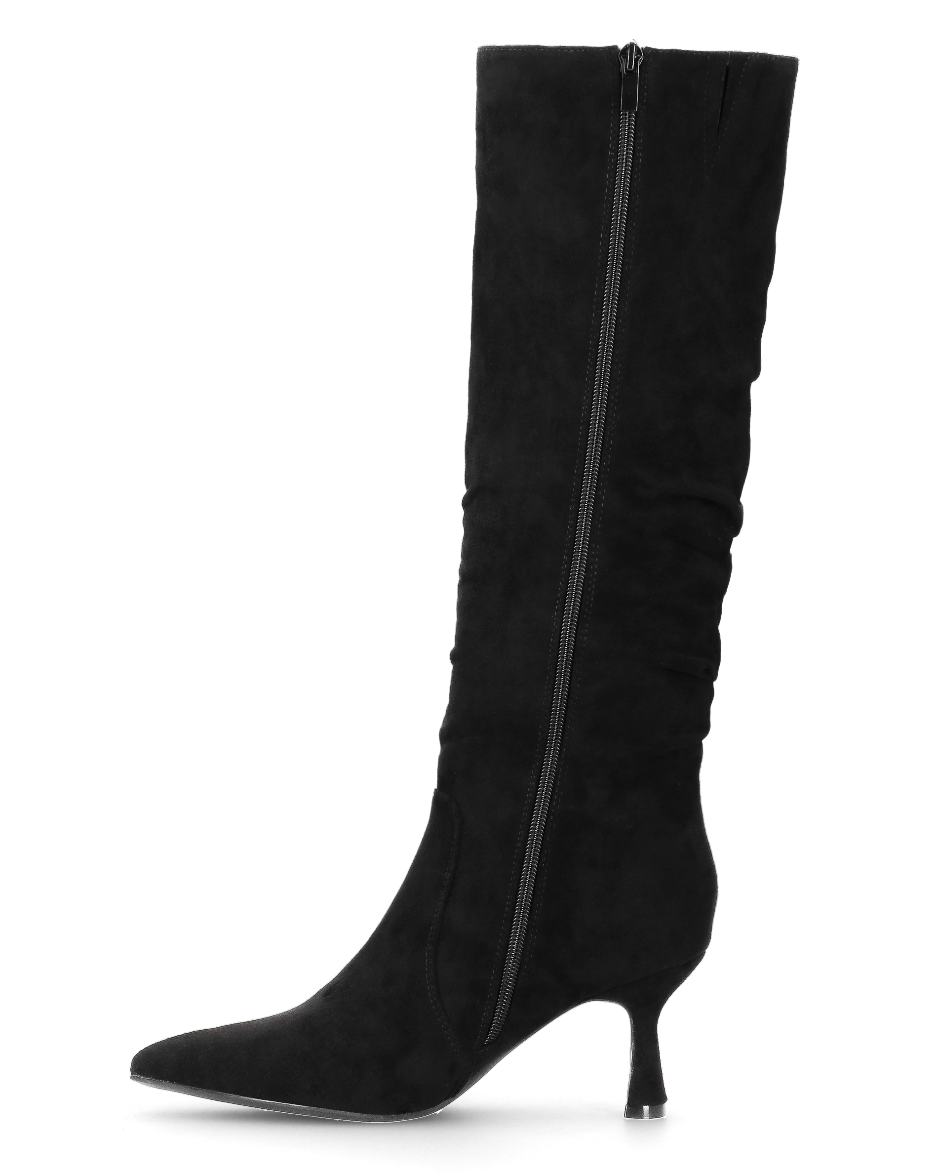 LOREDANA - stivale alto in camoscio nero