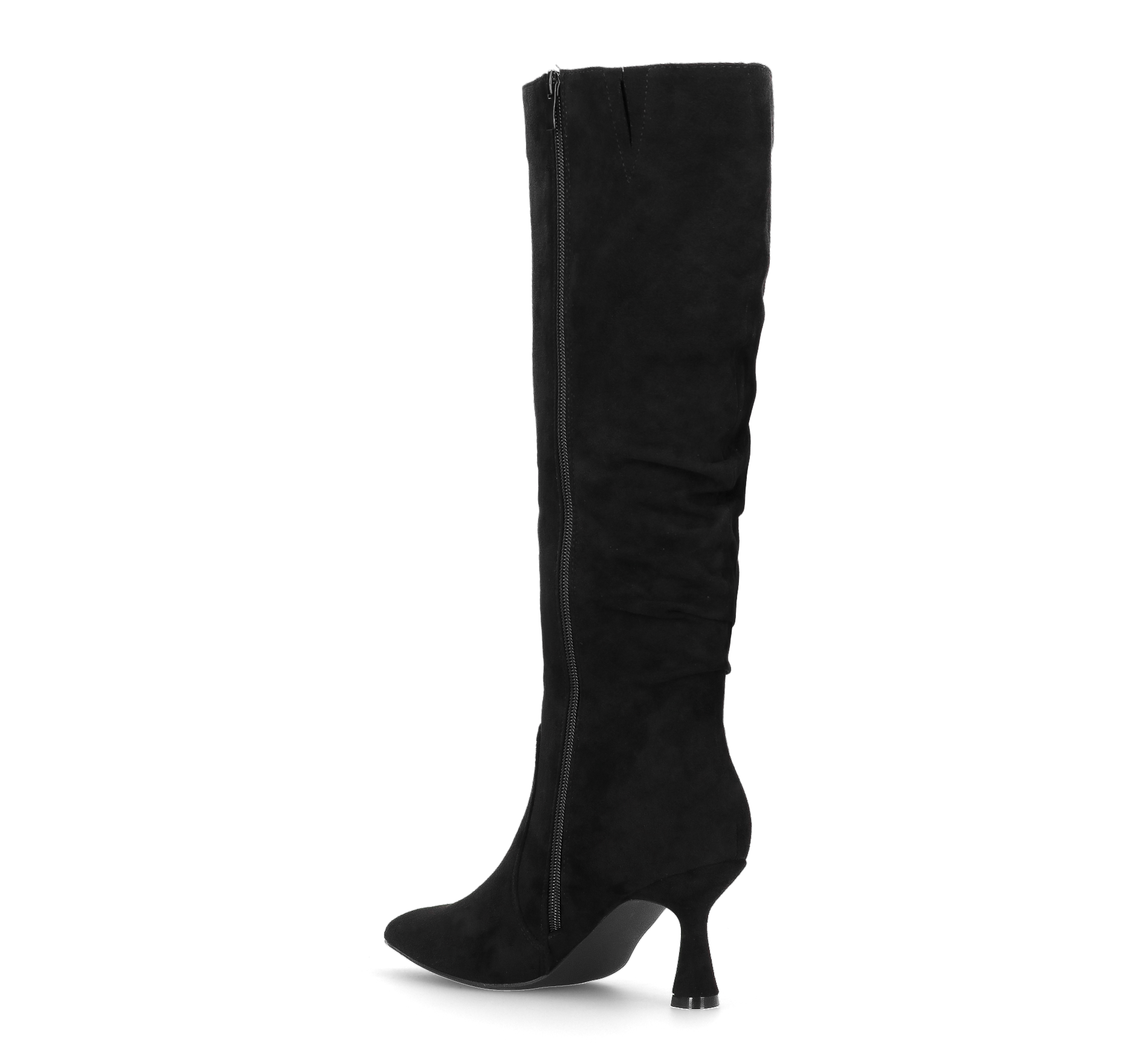 LOREDANA - stivale alto in camoscio nero