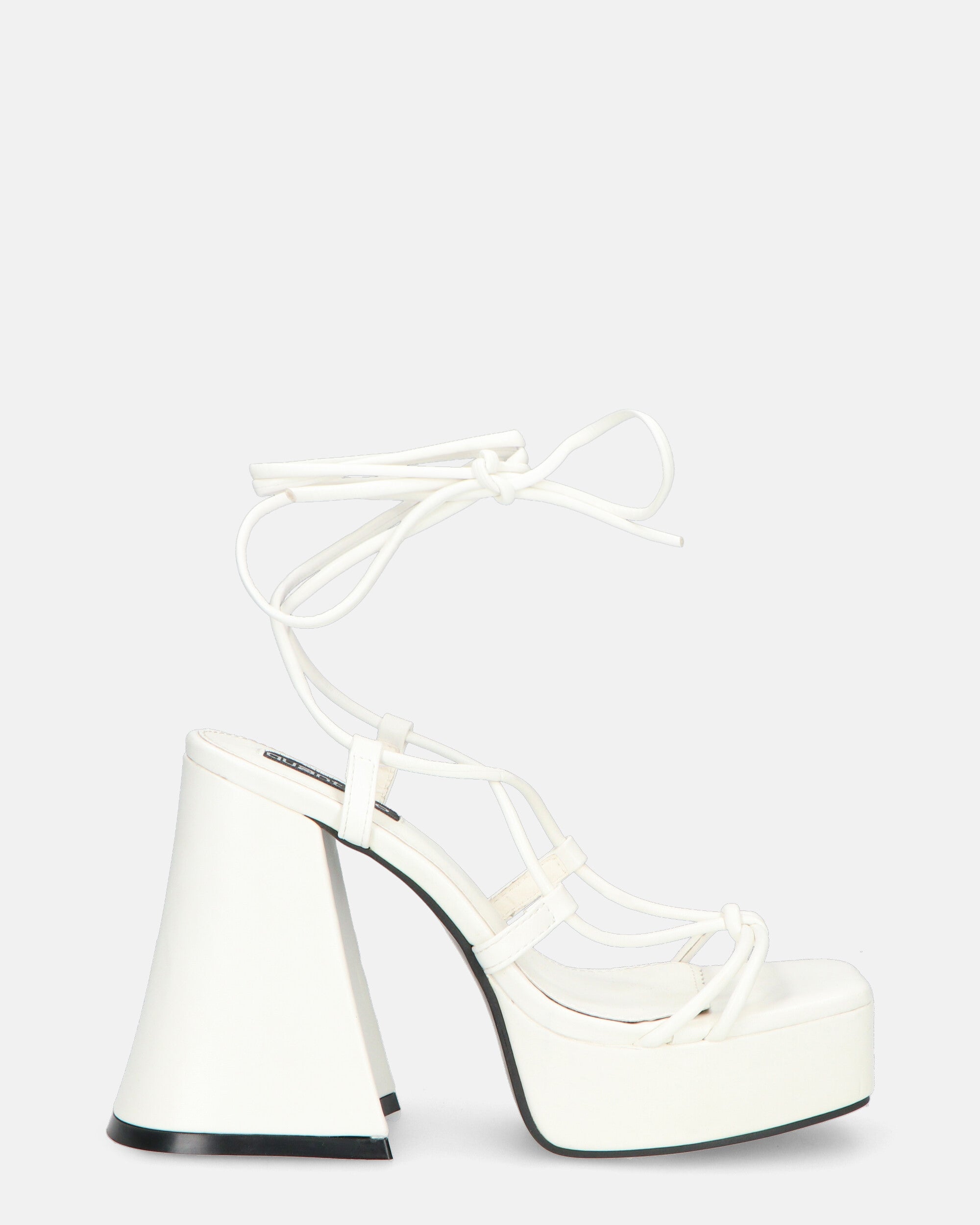 LORINA - sandali con tacco e platform bianco