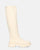 LULU - stivali alti beige con tacco basso